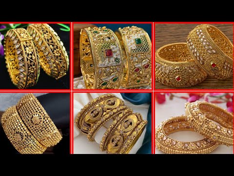 Beautiful South Indian Gold Bangle Sets for Brides traditional Gold Bangle Designs: Perfect for