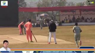 Yogesh patil (baltya) batting in thane vs raigad match at Khardi chashak