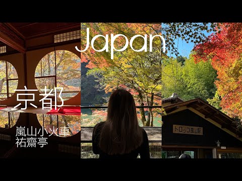 🇯🇵京都嵐山小火車🚄嵐山天龍寺🐾祐齋亭🍁2023秋季楓葉自由行✨🍽️Japan vlog