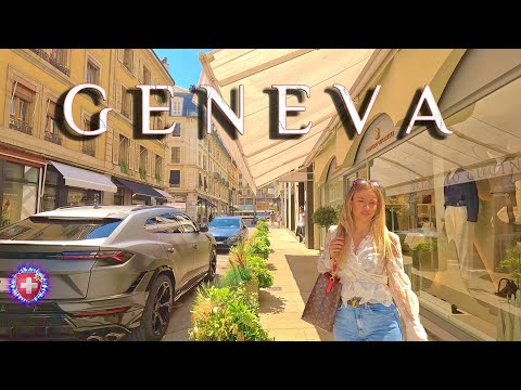 SWITZERLAND GENEVA ✨ Exploring the beauty of luxury city / Shopping Streets, Lake & Fountain