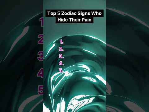 Top 5 Zodiac Signs Who Hide Their Pain #astrology #zodiac