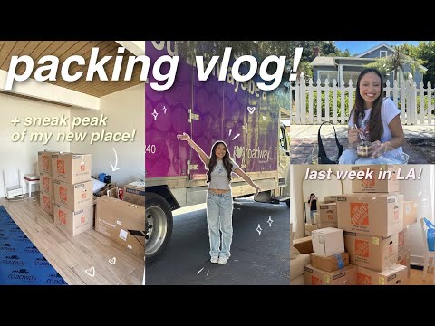 PACK UP MY APARTMENT WITH ME TO MOVE! 📦⭐️ it's officially time!