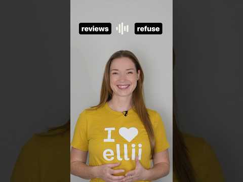 Am I saying REVIEWS or REFUSE? #shorts #pronunciation #english #learnenglish #listening