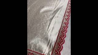 #khaddisaree Price 1750 /-   Soft khaddi Georgette Silk Weaving Saree With Gracefull Pallu