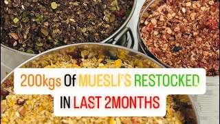 Total 200kgs Of Muesli’s Restocked In Last 2 Months ✨#healthy #breakfast 9487464716(Whatsapp Only)