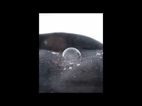 Frozen Soap Bubble