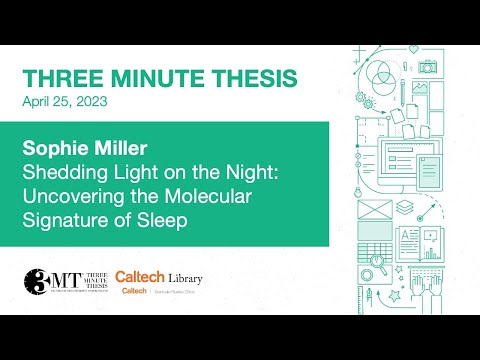 Sophie Miller - Three Minute Thesis - 4/25/2023