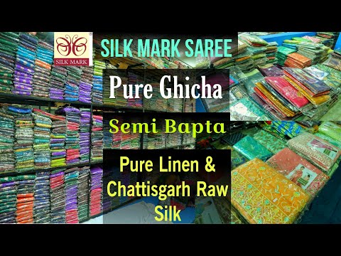 Mangalgiri Cotton, Pure Ghicha, Linen, Semi Bapta, Crush Tissue, Chhattisgarh Raw Silk & Pure Ghicha