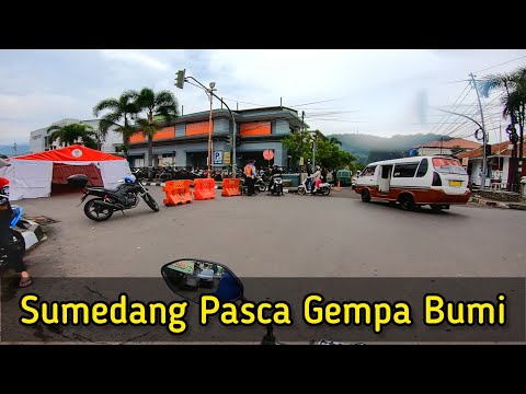 Suasana Kota Sumedang Pasca Gempa Bumi Tahun Baru 2024