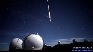 ハワイ・マウナケア星空ライブカメラ 2024年10月13日UTの流星ダイジェスト/Meteors over Maunakea, Hawaii, Oct 13, 2024 UT