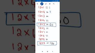 12 table easy #maths tuition #shorts  #mathsmadeeasy #easymaths #mathsbasics #subscribe