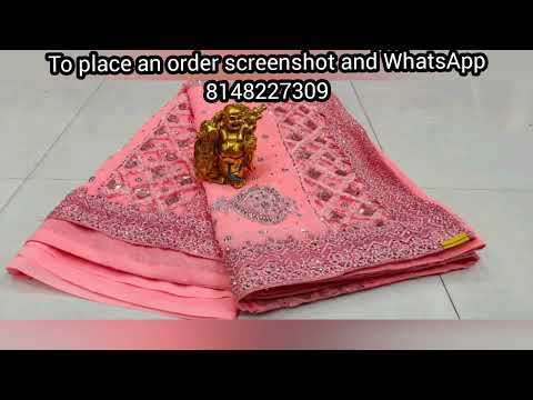 💥WEDDING FANCY DESINER SAREES 💃 WITH BLOUSE💫 6.30 CUT FULL✨GRAND HAND WORK🌟 OFEER PRICE 💥JUST 1699/-