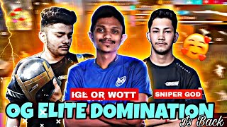 OG ELITE DOMINATION IS BACK 😍 || @vasiyocrj7 IGLING OG ELITE ||@GAMINGWITHPAHADI IS BACK IN OLD FORM 🤩