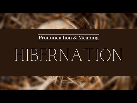 How to Pronounce: Hibernation | British Pronunciation & Meaning