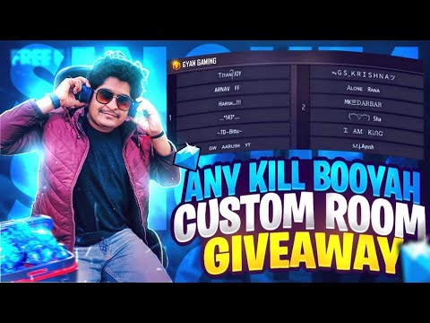 🔴FREE FIRE LIVE GIVEAWAY CUSTOM ROOM | FF LIVE DIAMOND GIVEAWAY |#lokeshgamer #gyanGaming