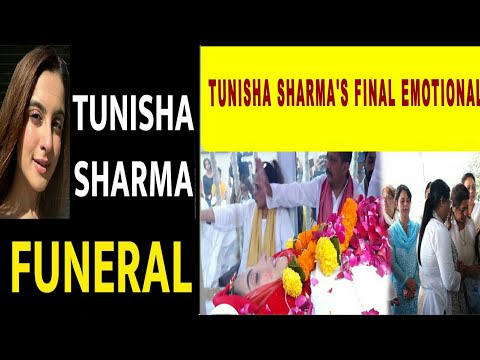 Tunisha Sharma's final emotional journey at funeral Ambulance arrives at Tunisha's residence