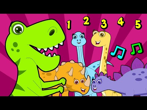 One Dinosaur Went Out to Play: Nursery Rhymes & Kids Songs & counting song #dinosaursong