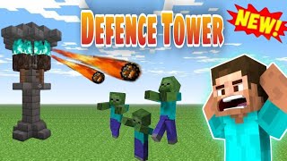 Minecraft 1.19 : How To Make {Snow Golem Defense OP Tower} || Easy Tutorial || In New