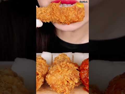 Asmr Eating Crispy Chicken Leg Piece 🍗🔥#shorts