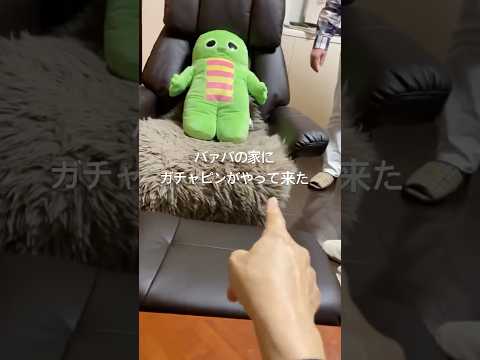 バアバの家にガチャピンがやって来た！　#1歳4ヶ月男の子