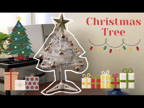 Putting up our CHRISTMAS TREE! Tiny, mini, and cute! Vlog