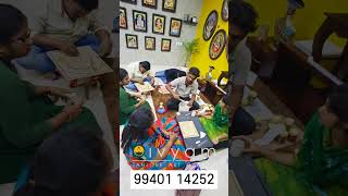 Divyam Tanjore Art Gallery - started the Tanjore painting classes - First batch started Successfully