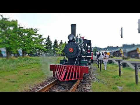 【Japan。Otaru】北海道小樽總合博物館，搭蒸氣火車，火車進扇形車庫,好有趣！|小米麻糬帶路 Showme Go!