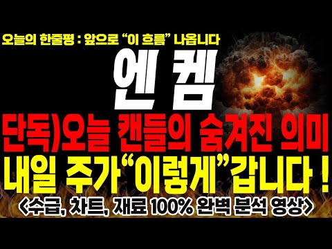 [엔켐 주가전망] 💥단독💥오늘 캔들의 진짜 의미! 내일 주가 "이렇게" 흘러갑니다🔥 #전해액 #2차전지 #박순혁 #선대인tv 김프로 #msci편입