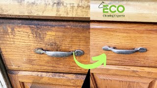 Advanced Steam Cleaning. How To Clean Extreme Dirty Kitchen Cabinets with steam cleaner.