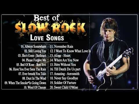 Scorpions, U2, Led Zeppelin, Bon Jovi, Aerosmith, Eagles - Greatest Slow Rock Ballads 80s, 90s