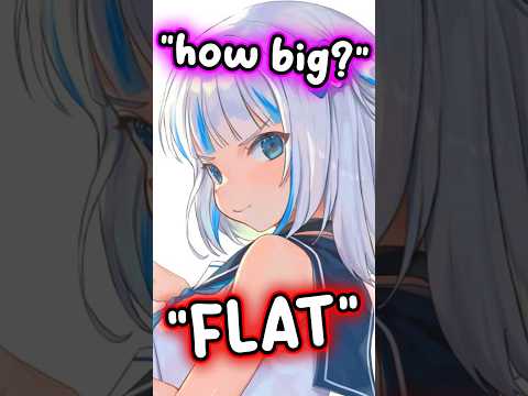 Gura Called Flat and Gives a Comeback to Chat #hololive #hololiveenglish #vtuber