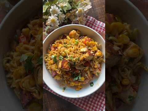 Butter Paneer Corn Maggie recipe 💕 #recipe #maggi