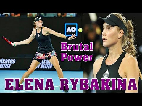 Elena Rybakina 💖 BRUTAL POWER.