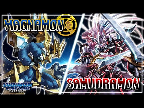 Digimon Card Game : Magnamon X (Blue) VS Samudramon (Red) [BT-09]