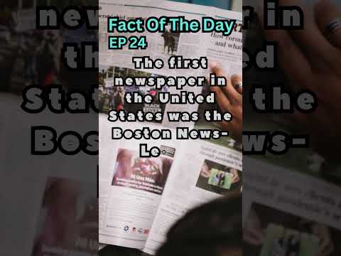 Fact Of The Day| Ep 24| The 1st Newspaper in US #shorts #trending #news #newspaper