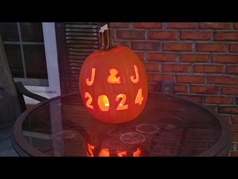 Carving Pumpkin For The First Time.  Getting Ready For Halloween.