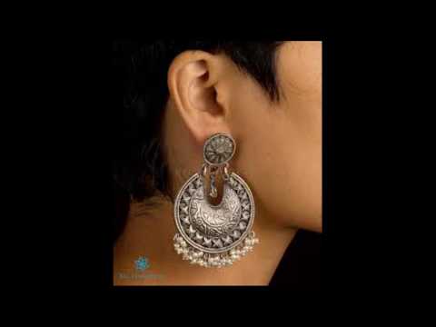 Raunak Silver Chand Bali Earrings Jewels