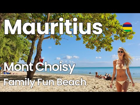 Stunning Mauritius 🇲🇺 Mont Choisy Beach | Views & Relaxing Coastal Walk [4K]