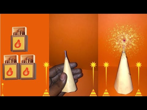 How to make Diwali Anar from matchstick ||￼￼ माचिस कि  तीली से बनया अनार बम || Diwali stash2024