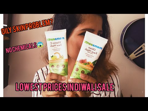 Mama earth ubtan face wash and Vitamin C facewash review| best facewash| chemical free facewash