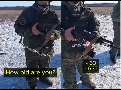 Russia's New Recruits Training (One is 63 Years Old!)