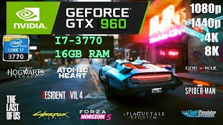 Intel Core i7 3770 + GTX 960 2GB in 2024 Top 10 Popular Games Tested in 1080P High Textures Gameplay