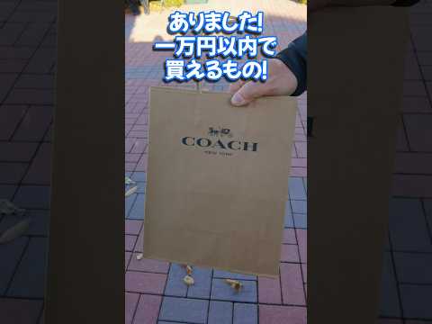 COACHとはいえ1万円以内で買えるものはやっぱり小物だけなのか？