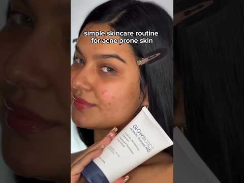 simple skincare routine for acne prone skin #acneproneskin #acneskincare #probioticskincare