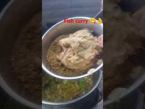 Green masala fish curry 😋👌#cooking recipe #fish curry#viral video#