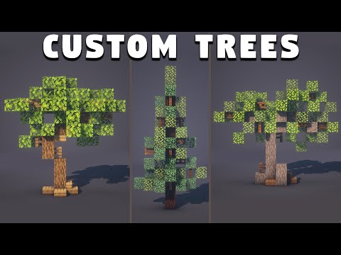 How to Build Custom Trees in Minecraft! (Tutorial)