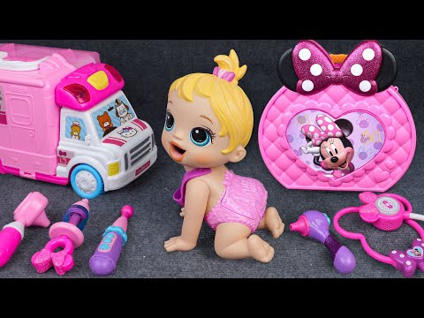 95 Minutes Minnie Mouse Ambulance Toys, Satisfying Unboxing Doctor Toys ASMR | Tina Unboxing Toys