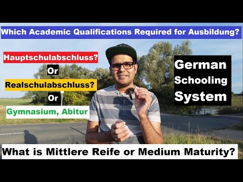 German Schooling System Explained | Which Academic Qualifications required for Ausbilding in Germany