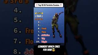 TOP 10 OG FORTNITE EMOTES! #fortnite #ogfortnite #shorts