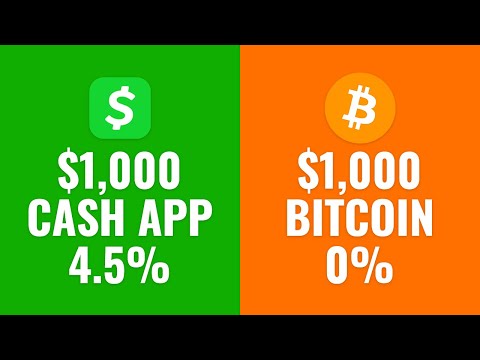 $1,000 CASH APP vs. $1,000 BITCOIN